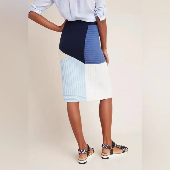 Maeve by Anthropologie Color blocked Sweater Pencil Skirt Small - Picture 8 of 10
